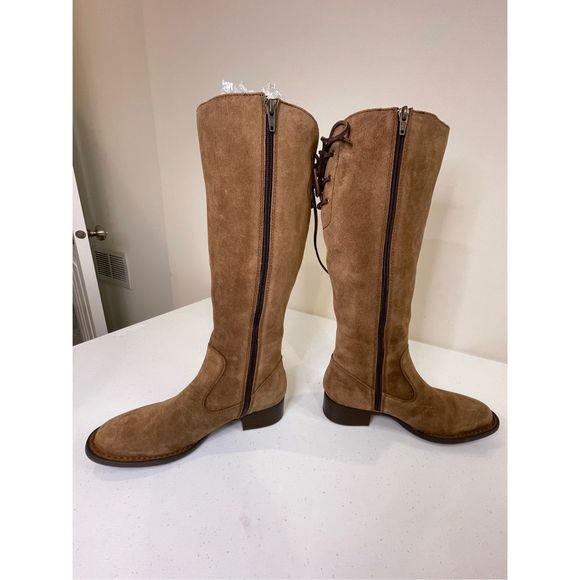 Born women’s tall brown boots suede leather size 6.5 - Picture 8 of 11